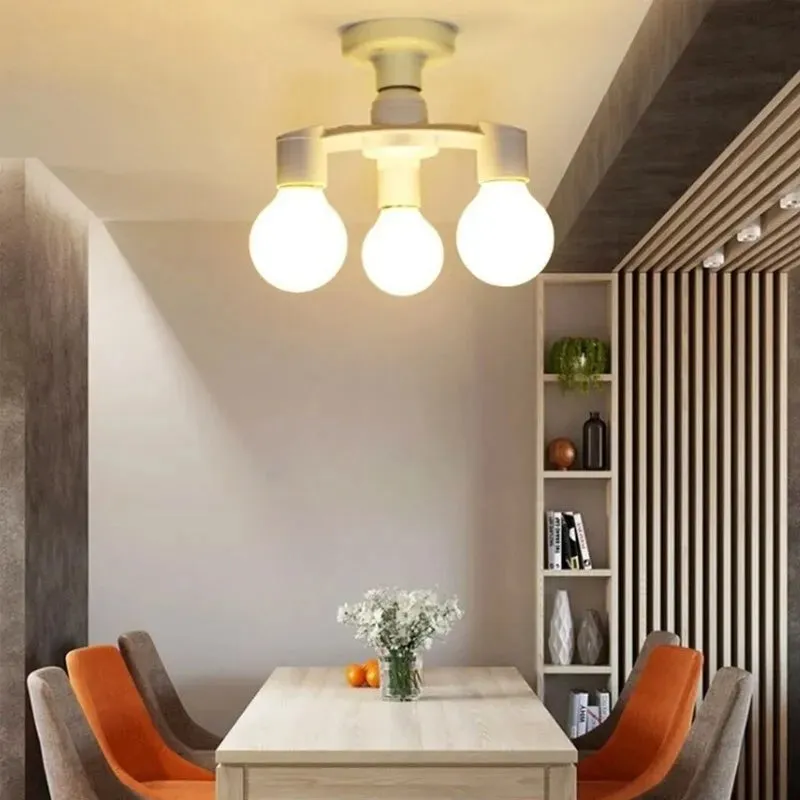 3in1 E27 to E27 Led Bulb Socket Splitter Adapter for Home Dining Room Photo Studio