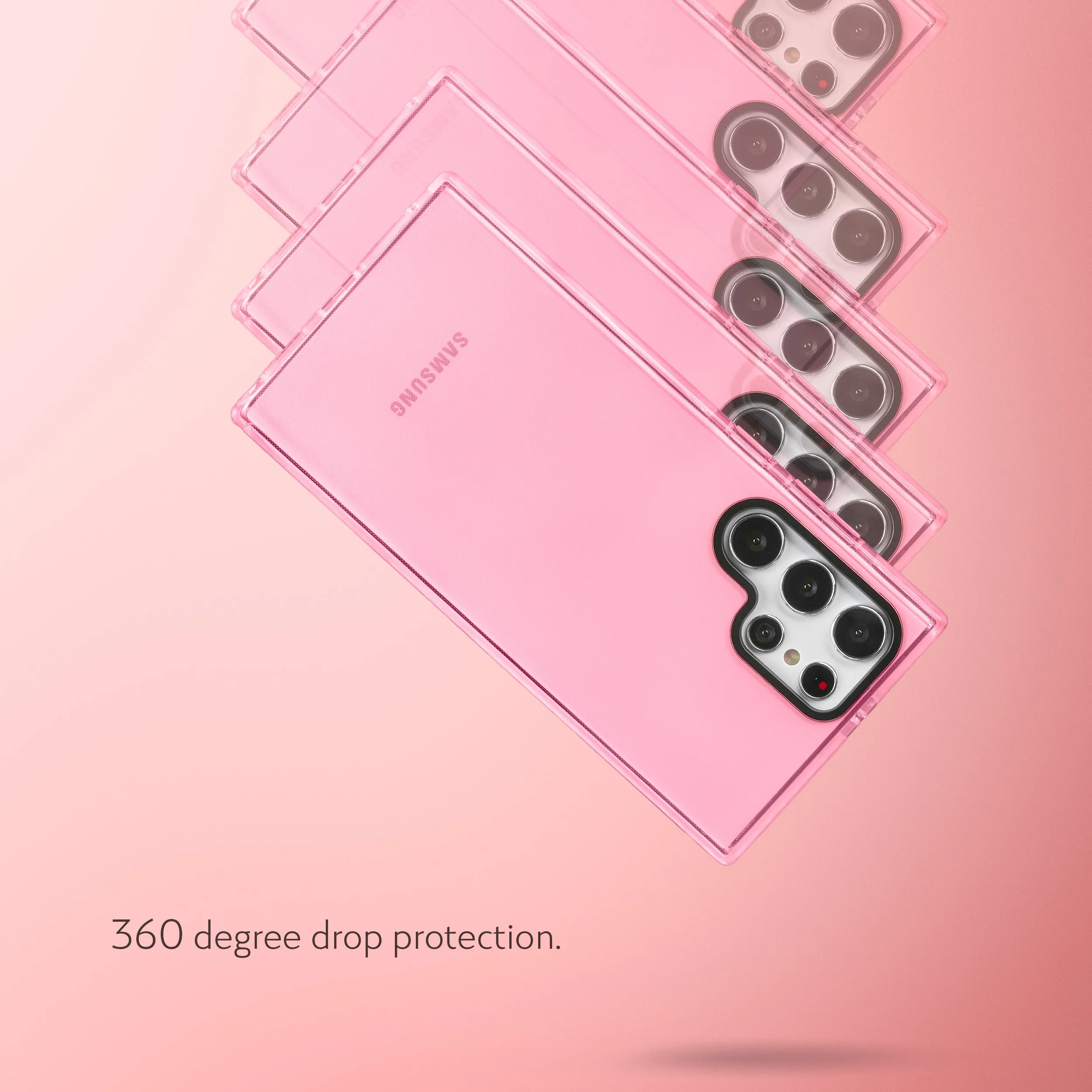 Barrier Case for Galaxy S22 Ultra - Subtle Pink Peach