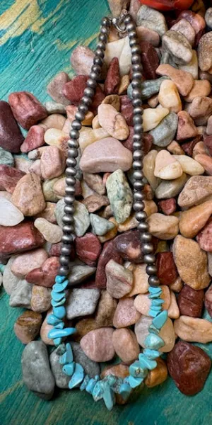Billings Turquoise Bead Fashion Necklace