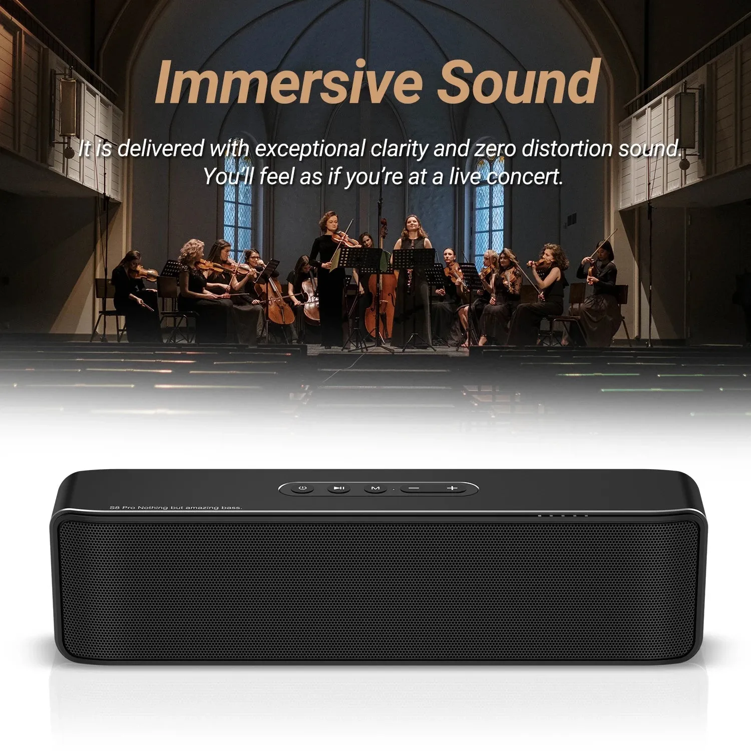 BOGASING S8 Pro Portable Wireless Bluetooth Speaker