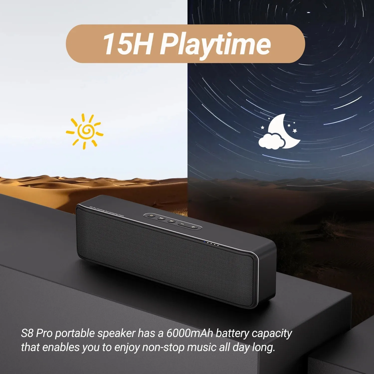 BOGASING S8 Pro Portable Wireless Bluetooth Speaker