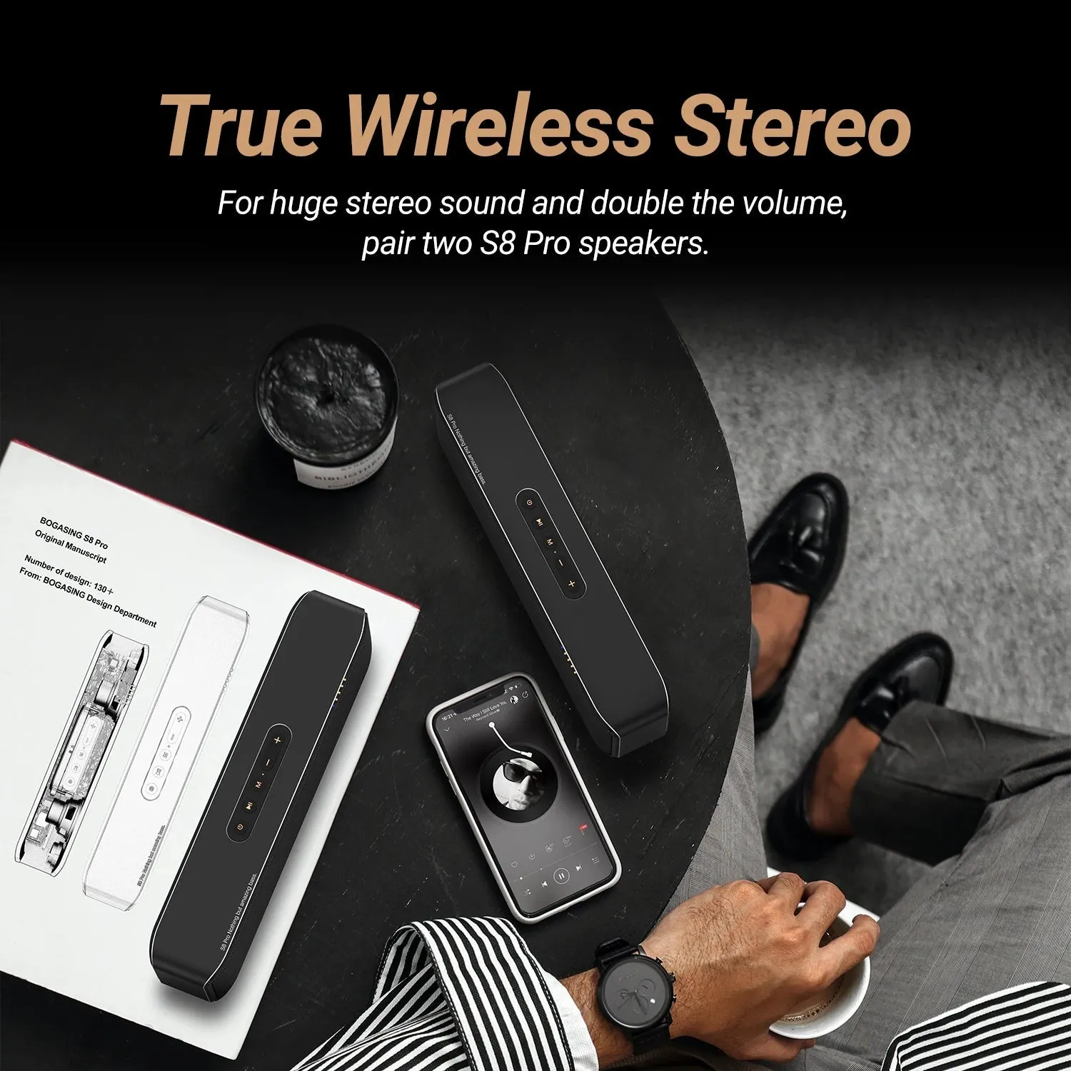 BOGASING S8 Pro Portable Wireless Bluetooth Speaker