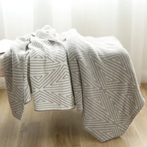 Bohemian Cotton Double Sided Geometric Blanket Throw