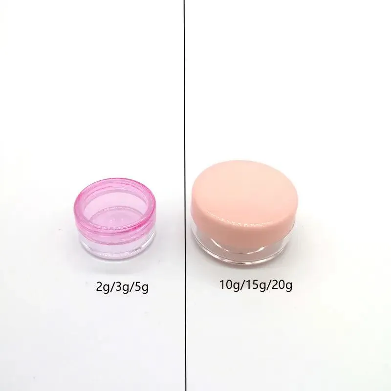 Colorful Travel Cosmetic Jars Set for Skincare Essentials
