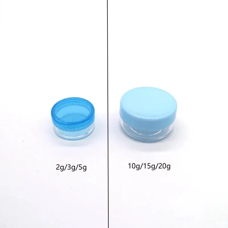 Colorful Travel Cosmetic Jars Set for Skincare Essentials