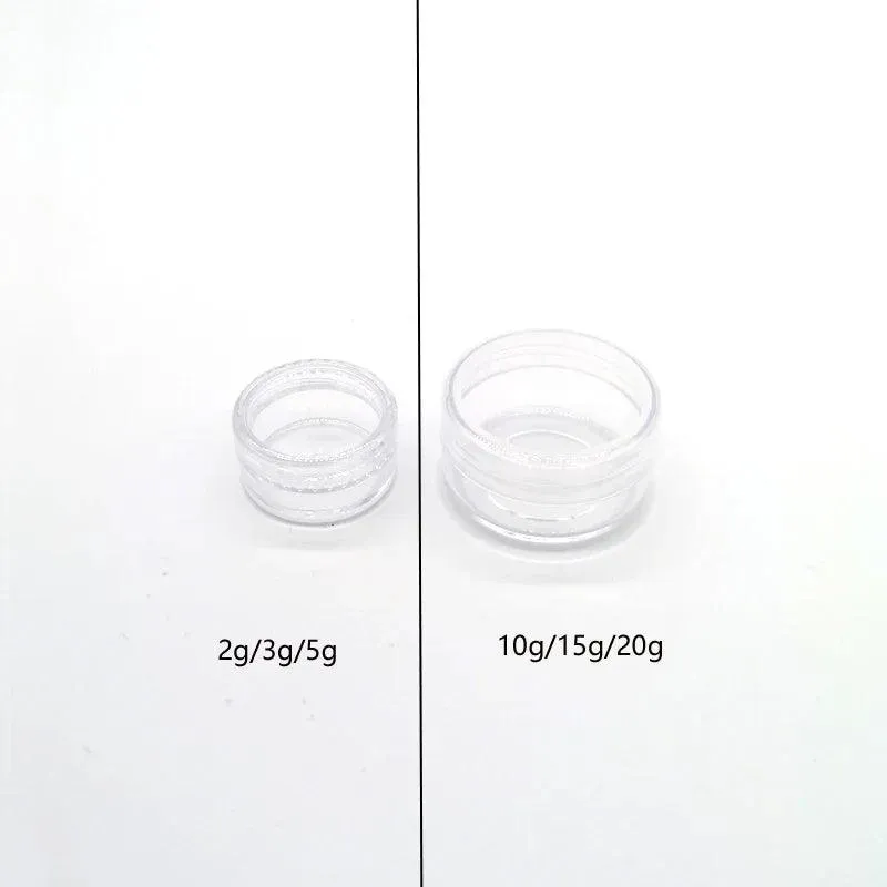 Colorful Travel Cosmetic Jars Set for Skincare Essentials