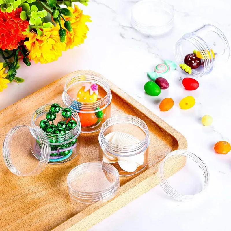 Colorful Travel Cosmetic Jars Set for Skincare Essentials