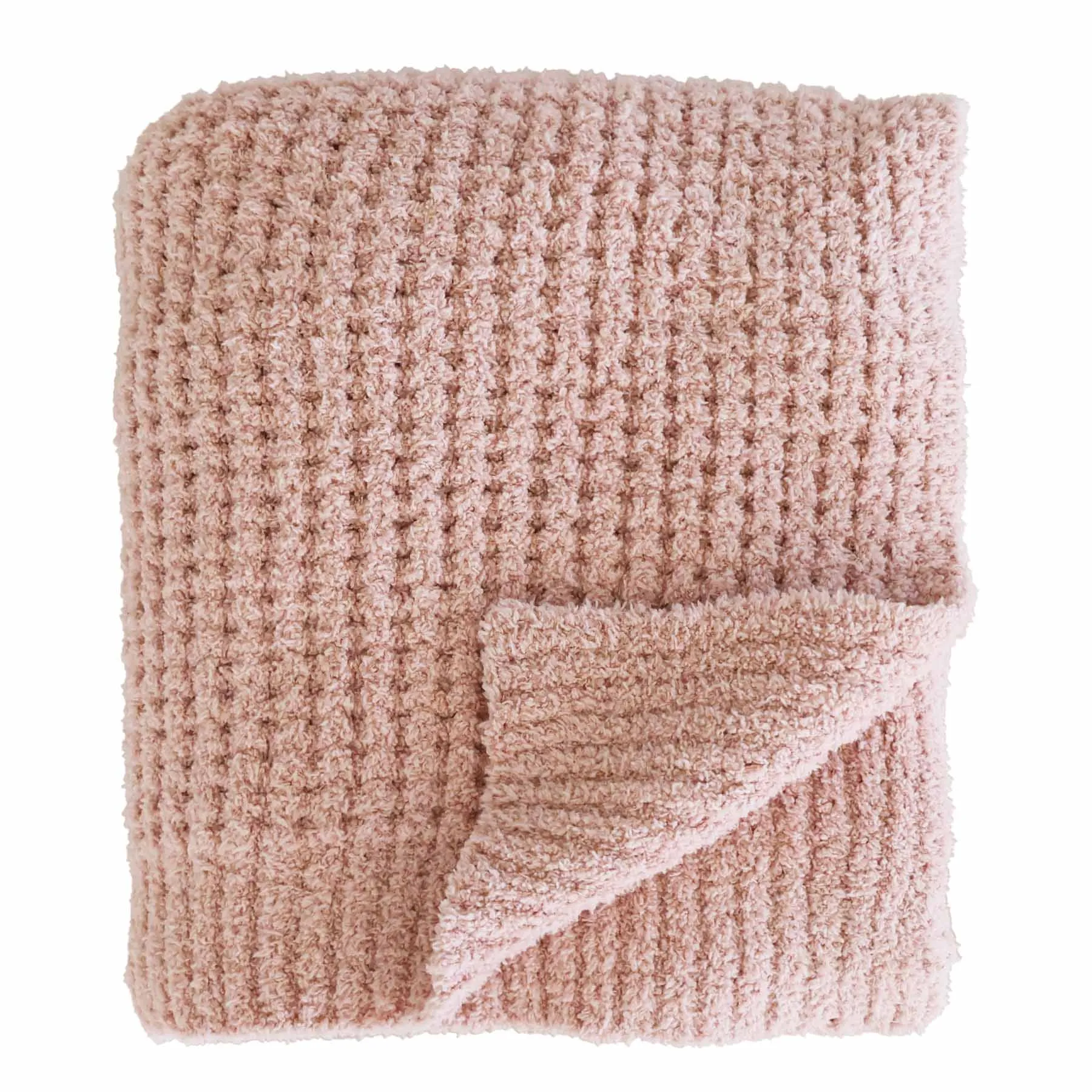 CuddleLane Luxe Waffle Blankets | Wild Rose
