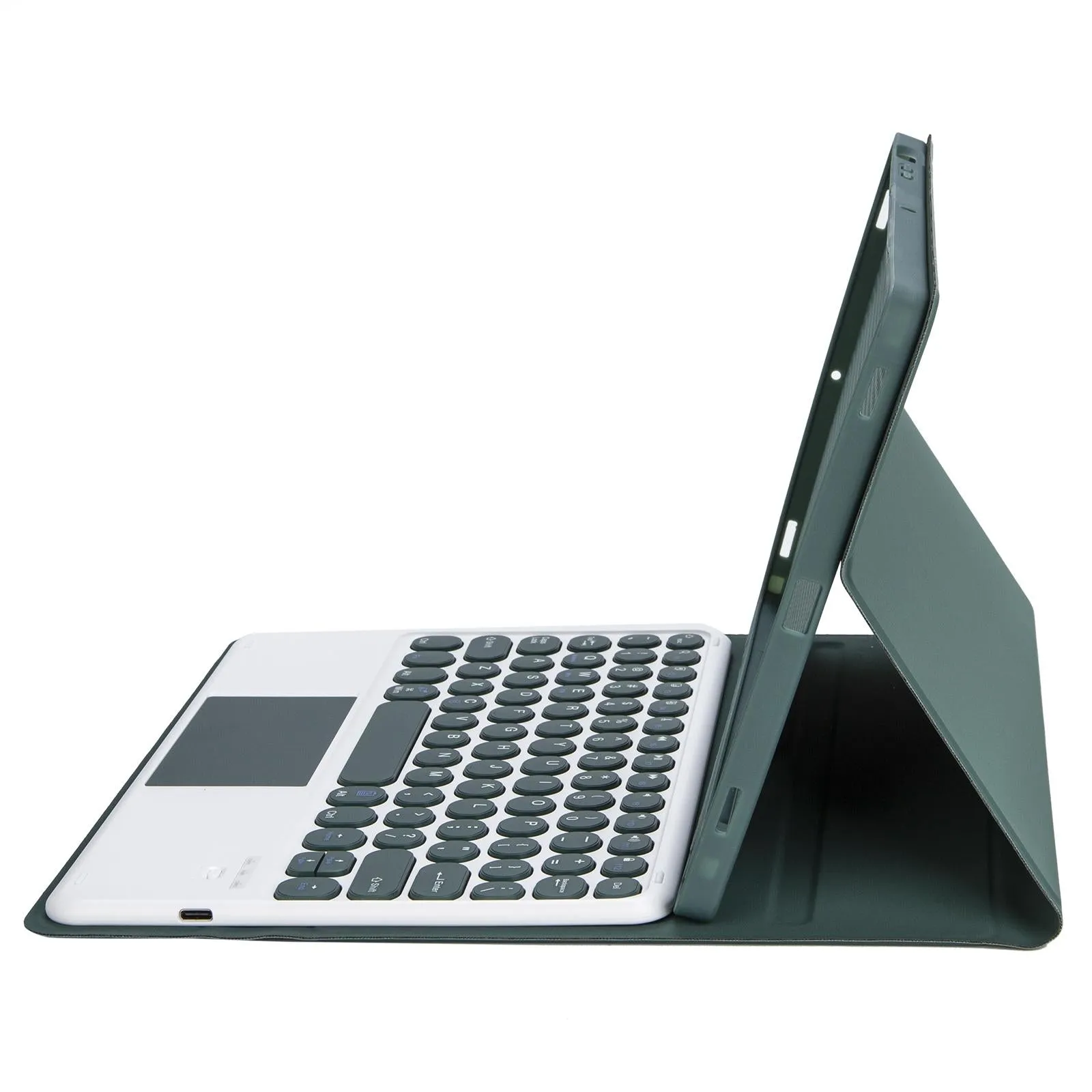 Detachable Bluetooth Keyboard Leather Case For Ipad Air 4 / 5 With Touch Control And Skin Feel Texture