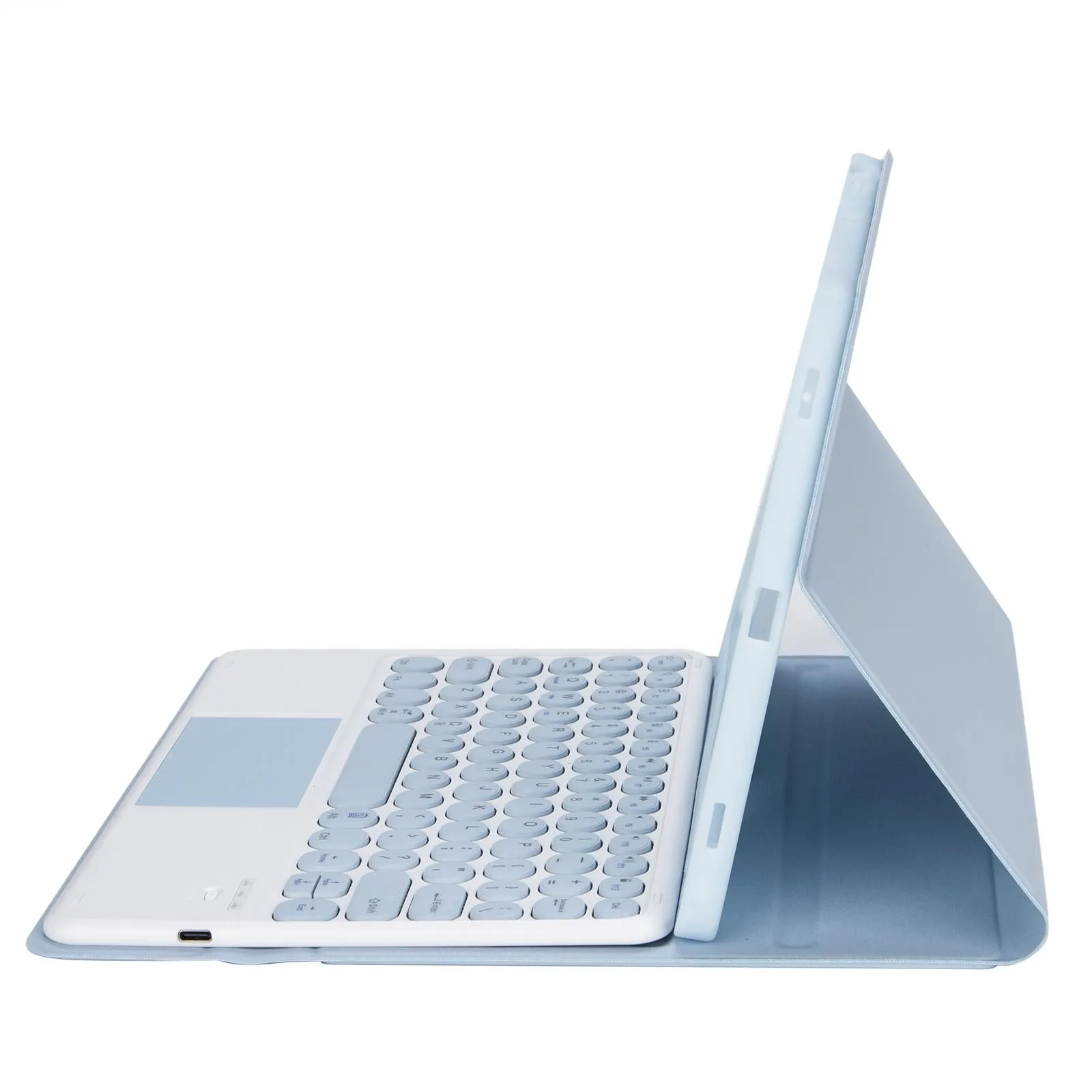 Detachable Bluetooth Keyboard Leather Case For Ipad Air 4 / 5 With Touch Control And Skin Feel Texture