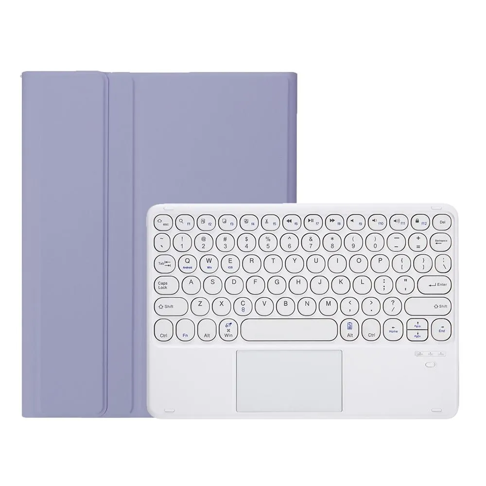 Detachable Bluetooth Keyboard Leather Case For Ipad Air 4 / 5 With Touch Control And Skin Feel Texture