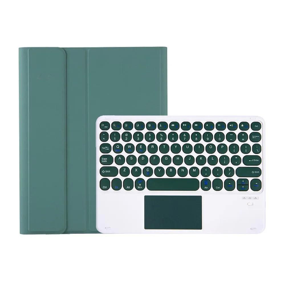 Detachable Bluetooth Keyboard Leather Case For Ipad Air 4 / 5 With Touch Control And Skin Feel Texture