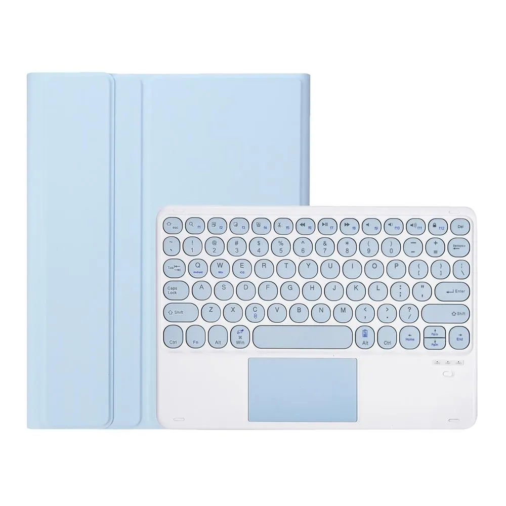 Detachable Bluetooth Keyboard Leather Case For Ipad Air 4 / 5 With Touch Control And Skin Feel Texture