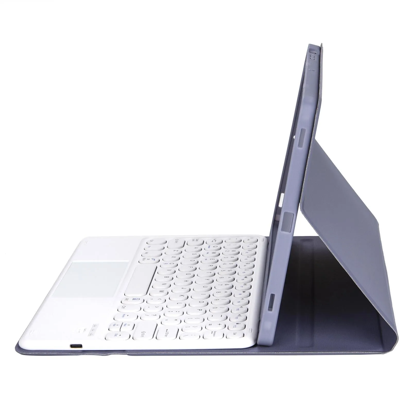 Detachable Bluetooth Keyboard Leather Case For Ipad Air 4 / 5 With Touch Control And Skin Feel Texture