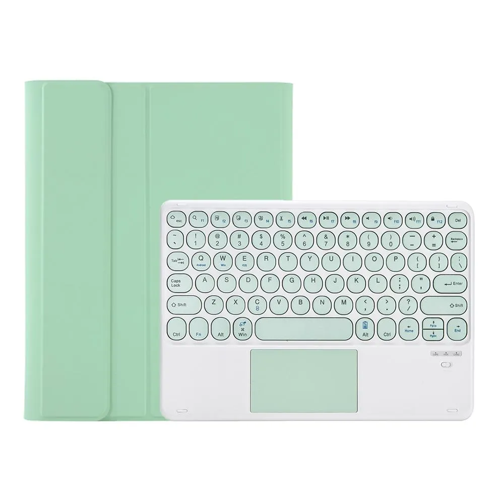 Detachable Bluetooth Keyboard Leather Case For Ipad Air 4 / 5 With Touch Control And Skin Feel Texture