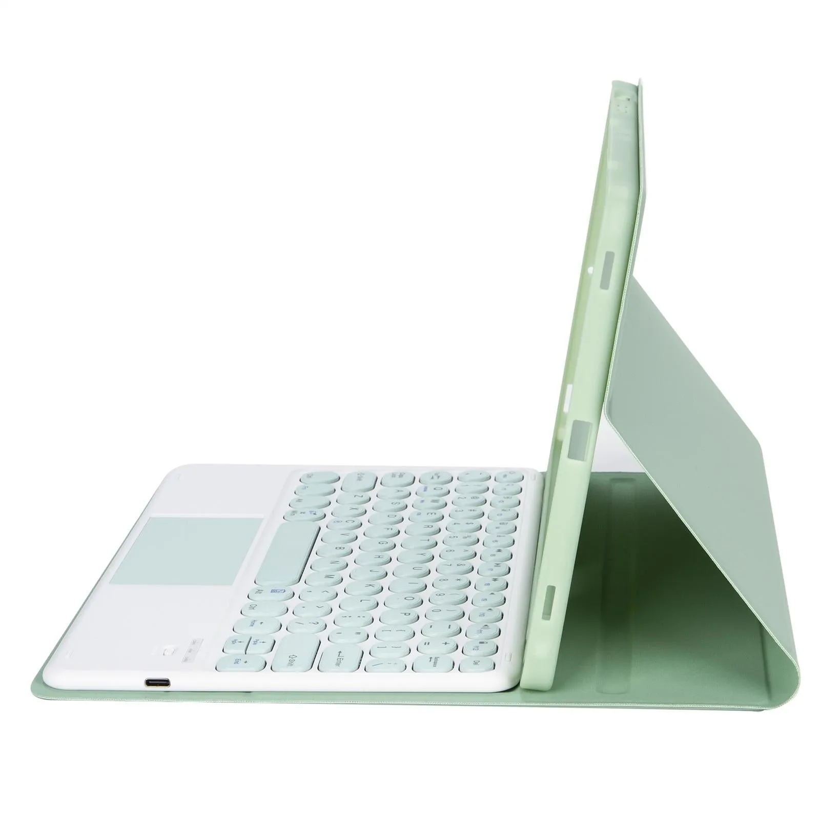 Detachable Bluetooth Keyboard Leather Case For Ipad Air 4 / 5 With Touch Control And Skin Feel Texture