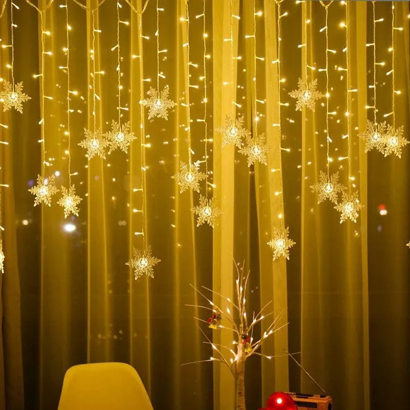 Enchanting LED Snowflake Lights for Magical Christmas & Holiday Decor