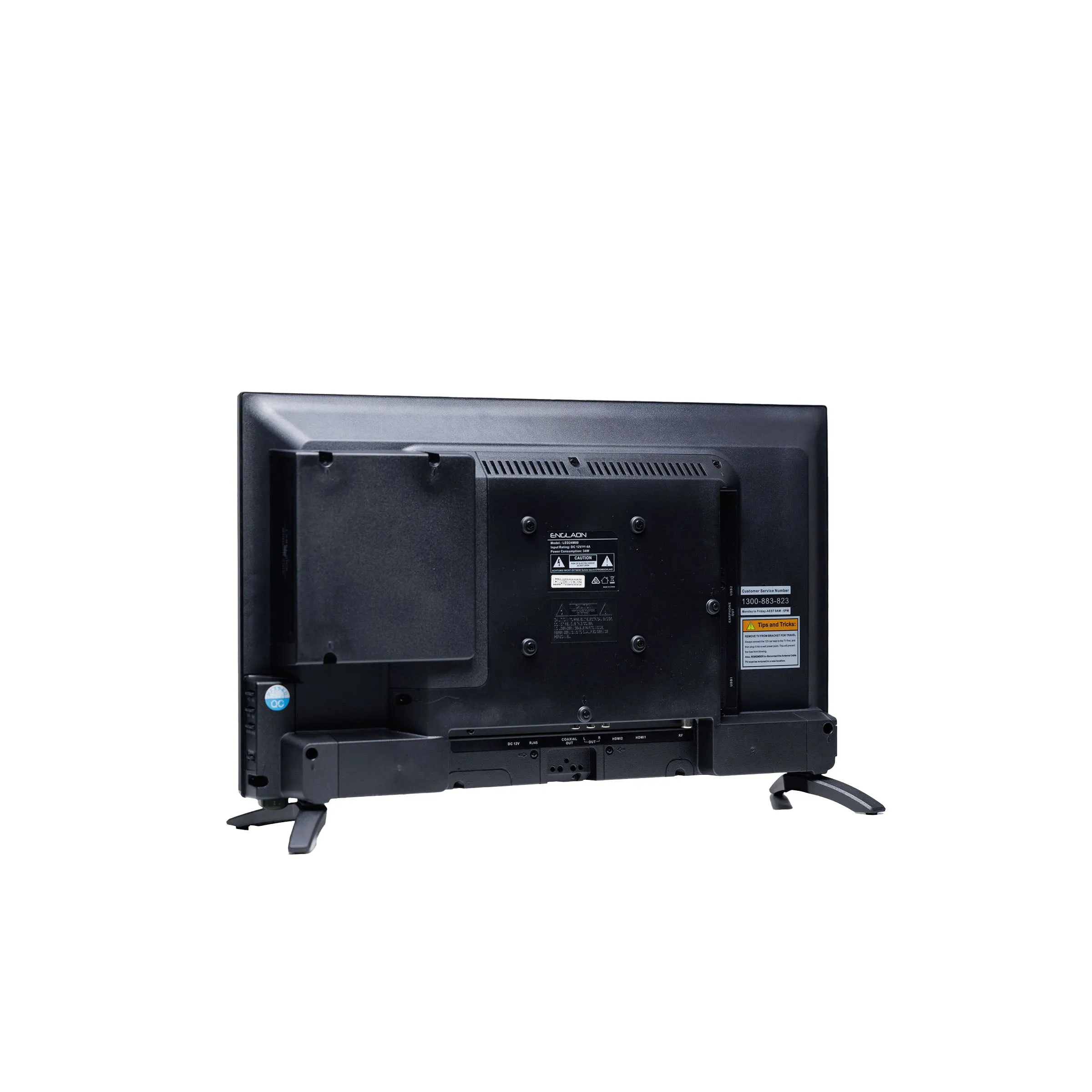 ENGLAON 24’’ Full HD Smart 12V TV With Built-in DVD Player, Chromecast, Bluetooth & Google TV