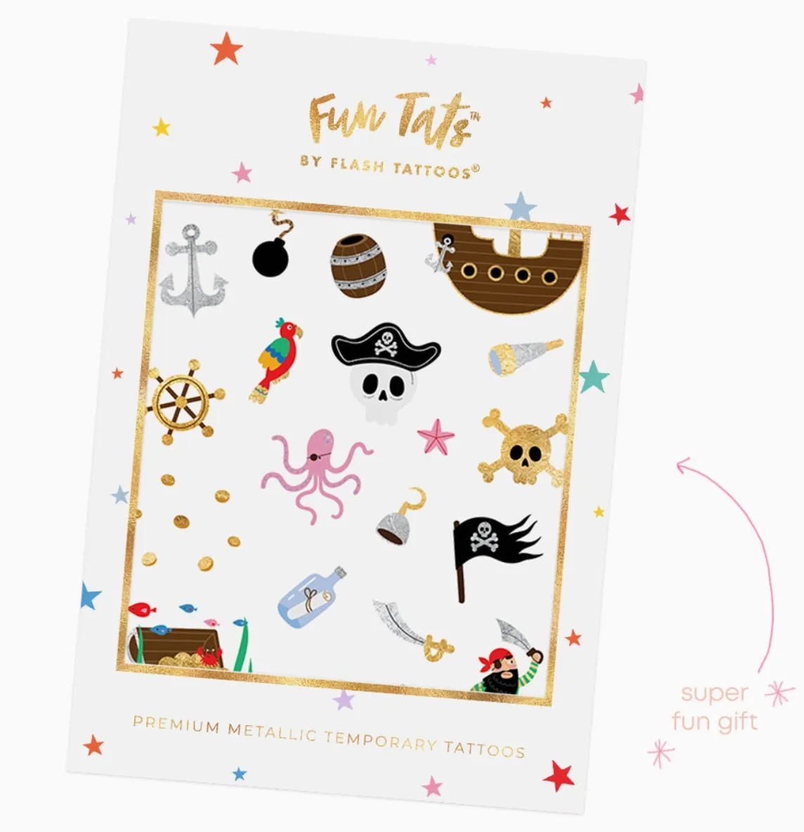 Fun Tats - Pirate Kids Temporary Tattoos