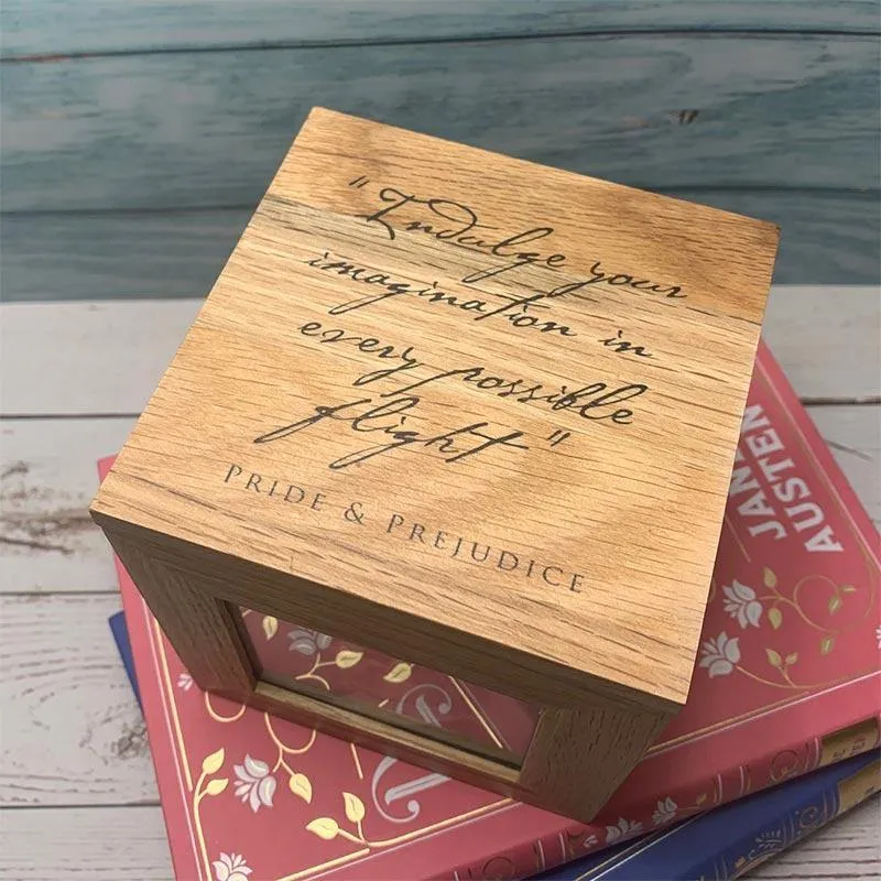 Jane Austen Photo Cube - Imagination Quote Design