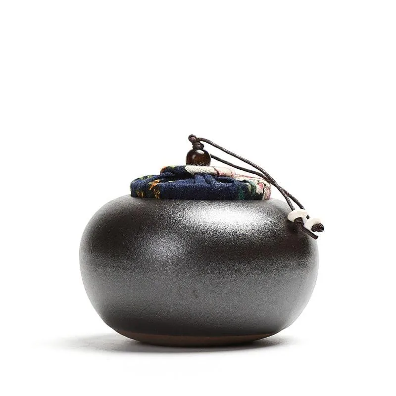 Japanese Style Ceramic Tea Storage Jars