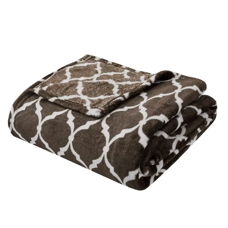 Lathe Oversized Polyester Knitted Throw