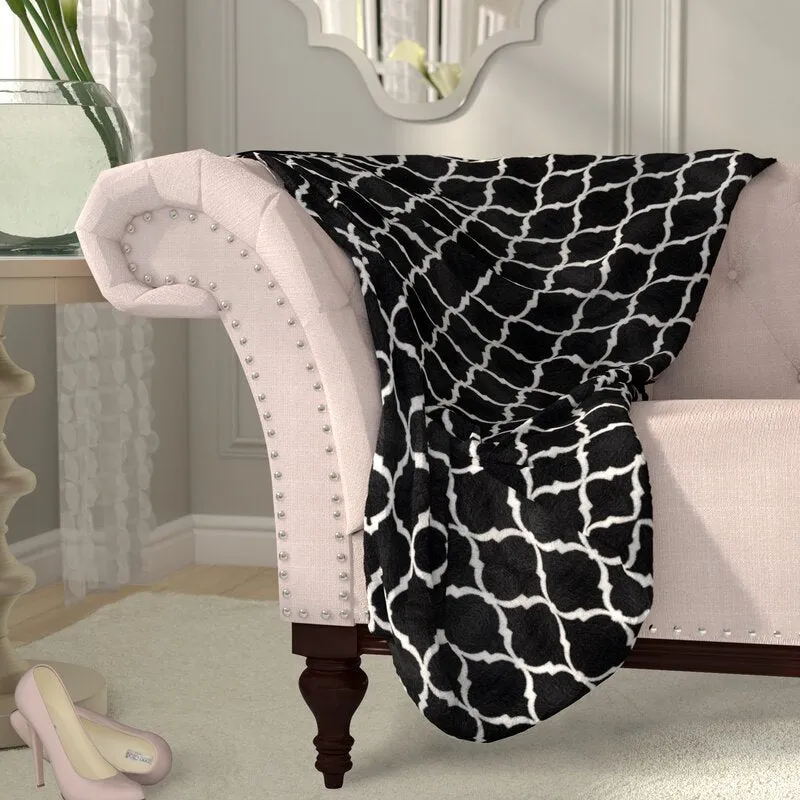 Lathe Oversized Polyester Knitted Throw