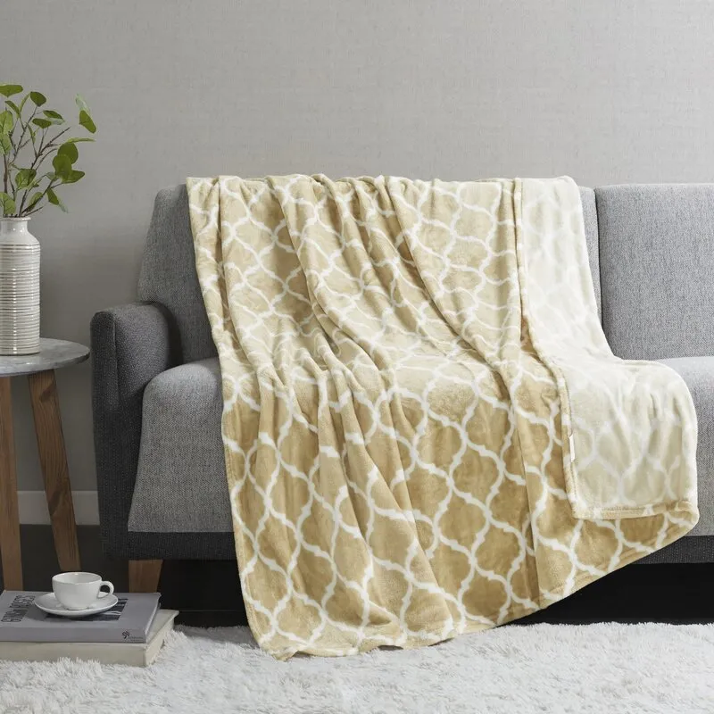 Lathe Oversized Polyester Knitted Throw
