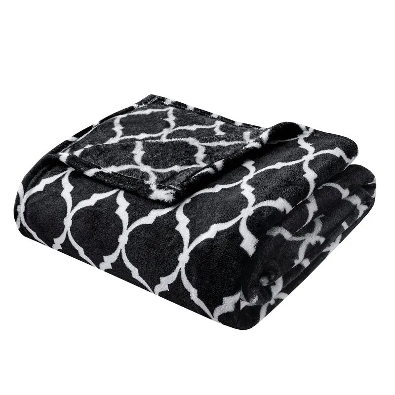 Lathe Oversized Polyester Knitted Throw