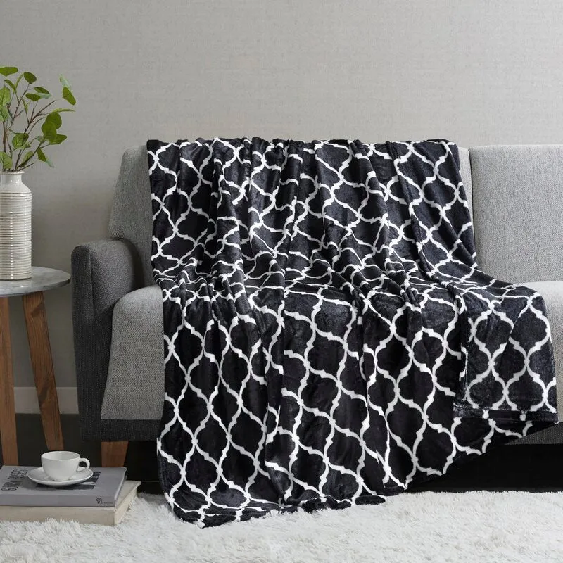 Lathe Oversized Polyester Knitted Throw
