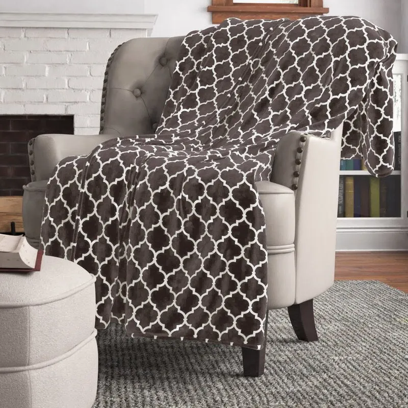 Lathe Oversized Polyester Knitted Throw