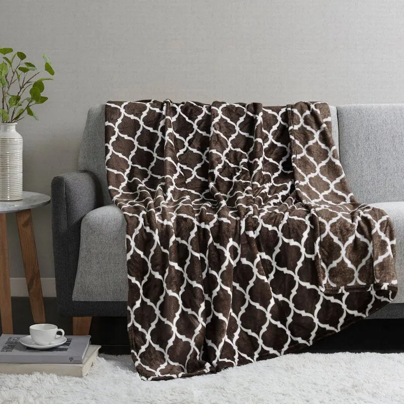 Lathe Oversized Polyester Knitted Throw