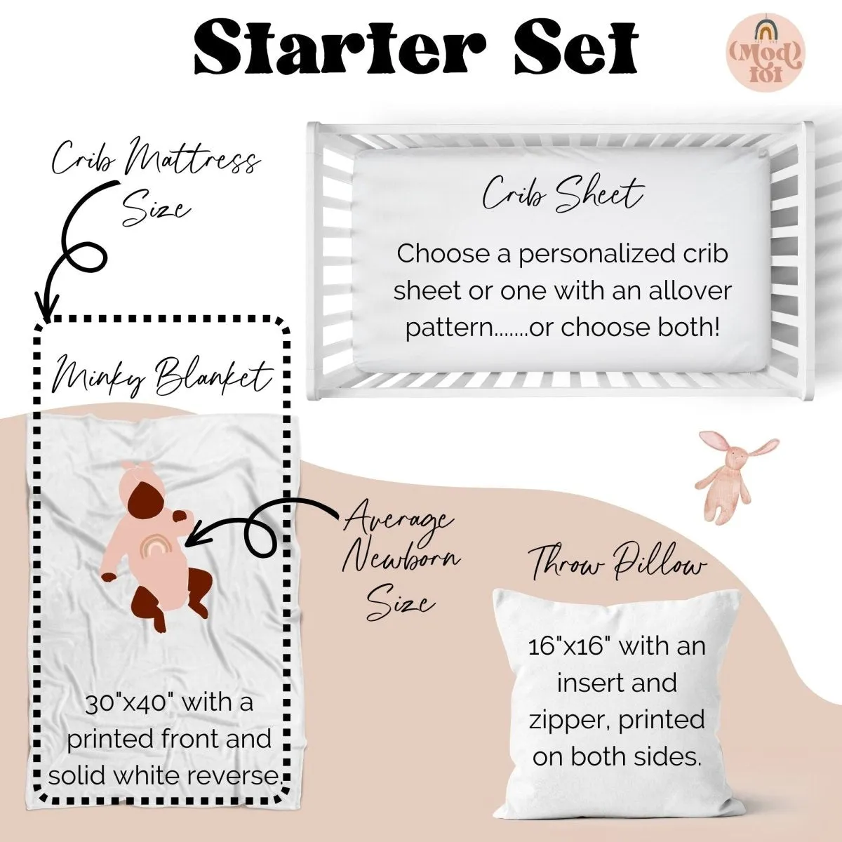 Leopard Love Nursery Starter Crib Bedding Set
