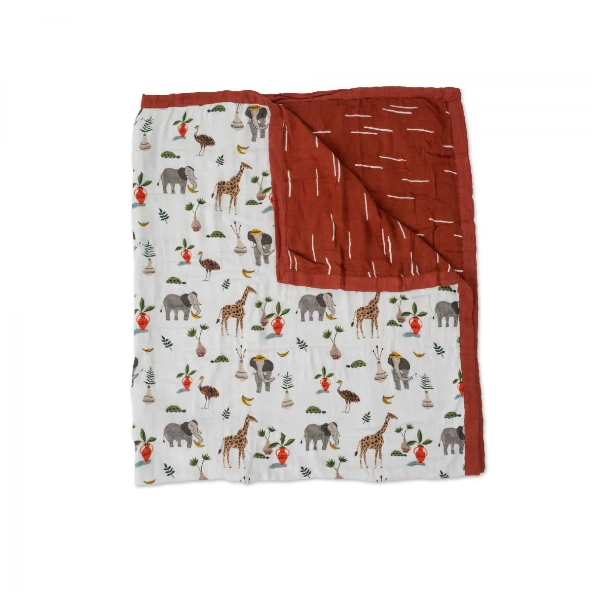 Little Unicorn Big Kid Cotton Muslin Quilt - Safari