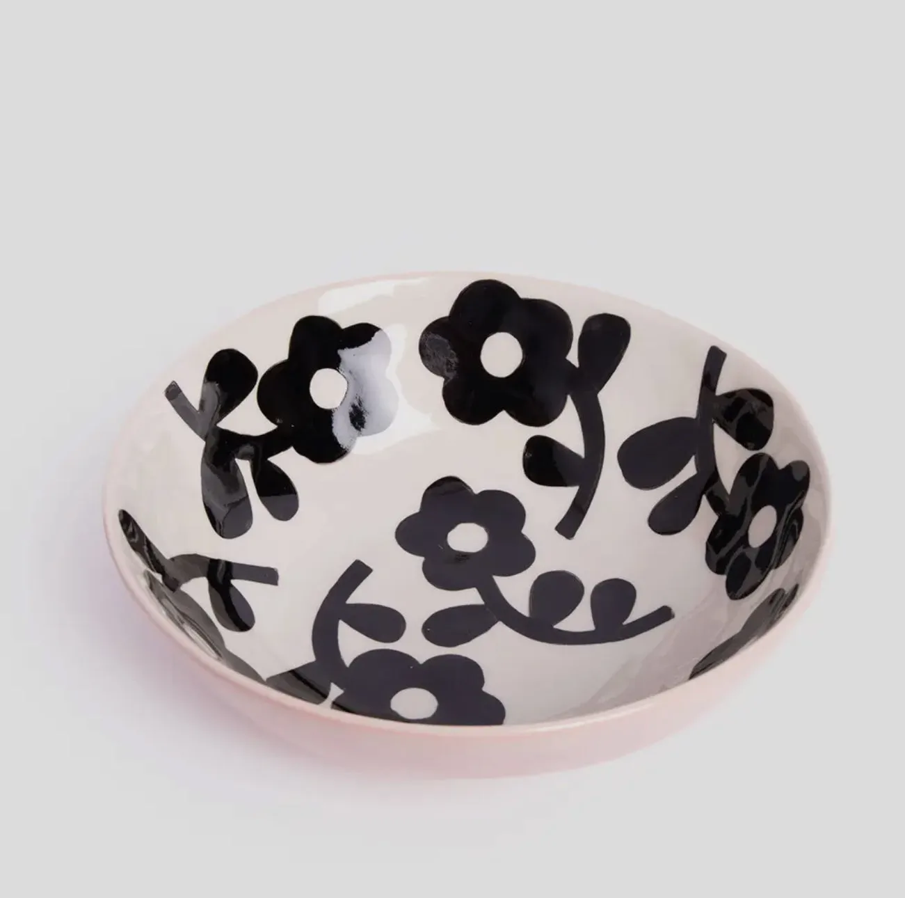 Mono Flower |  Shallow Bowl