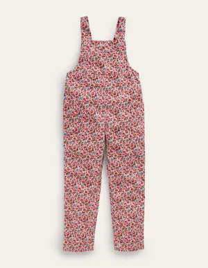 Relaxed Cord Dungarees-Light Pink Bramble
