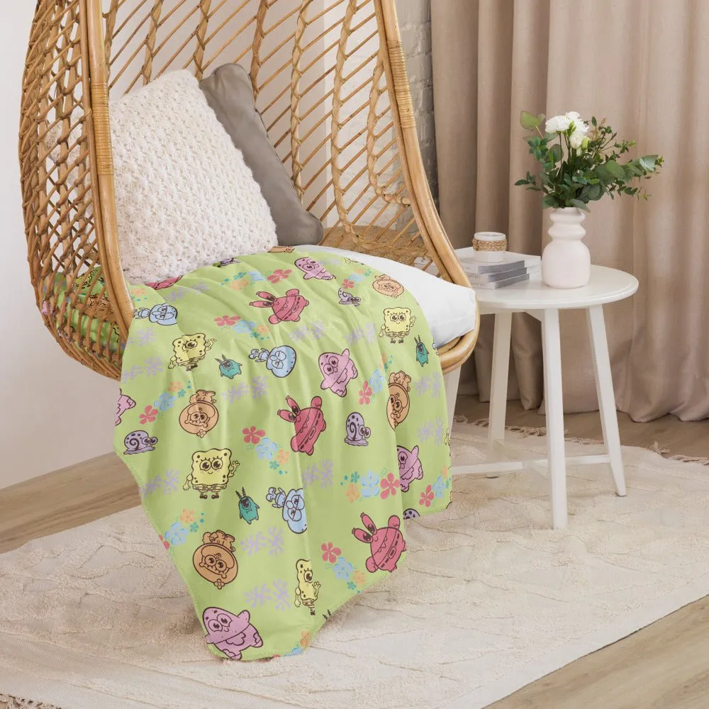 SpongeBob SquarePants AdoraBob Gang Sherpa Blanket