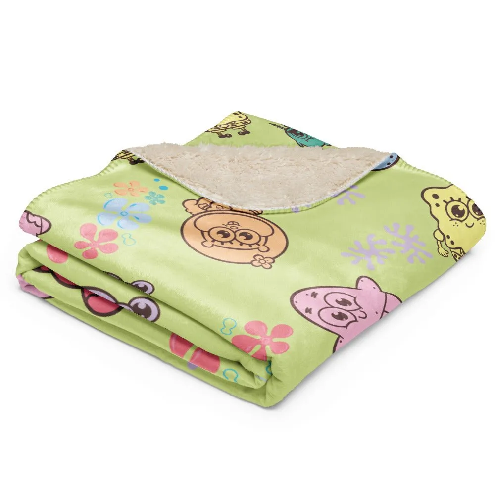 SpongeBob SquarePants AdoraBob Gang Sherpa Blanket