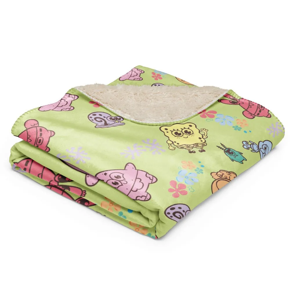 SpongeBob SquarePants AdoraBob Gang Sherpa Blanket