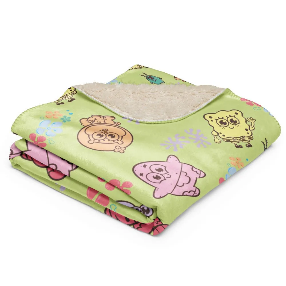 SpongeBob SquarePants AdoraBob Gang Sherpa Blanket