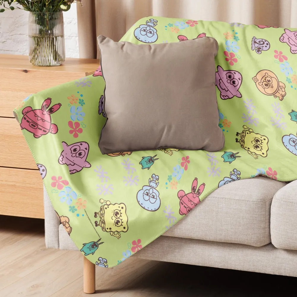 SpongeBob SquarePants AdoraBob Gang Sherpa Blanket