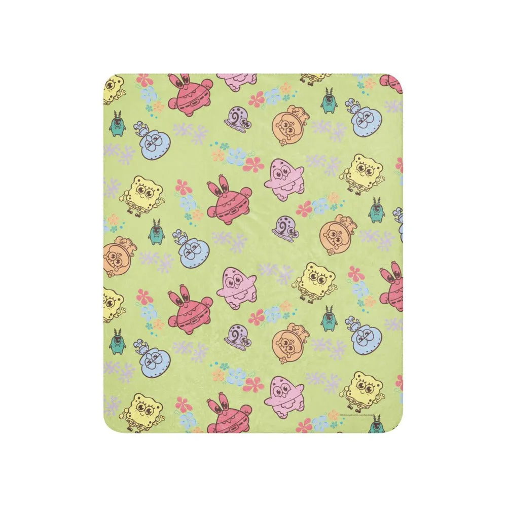 SpongeBob SquarePants AdoraBob Gang Sherpa Blanket