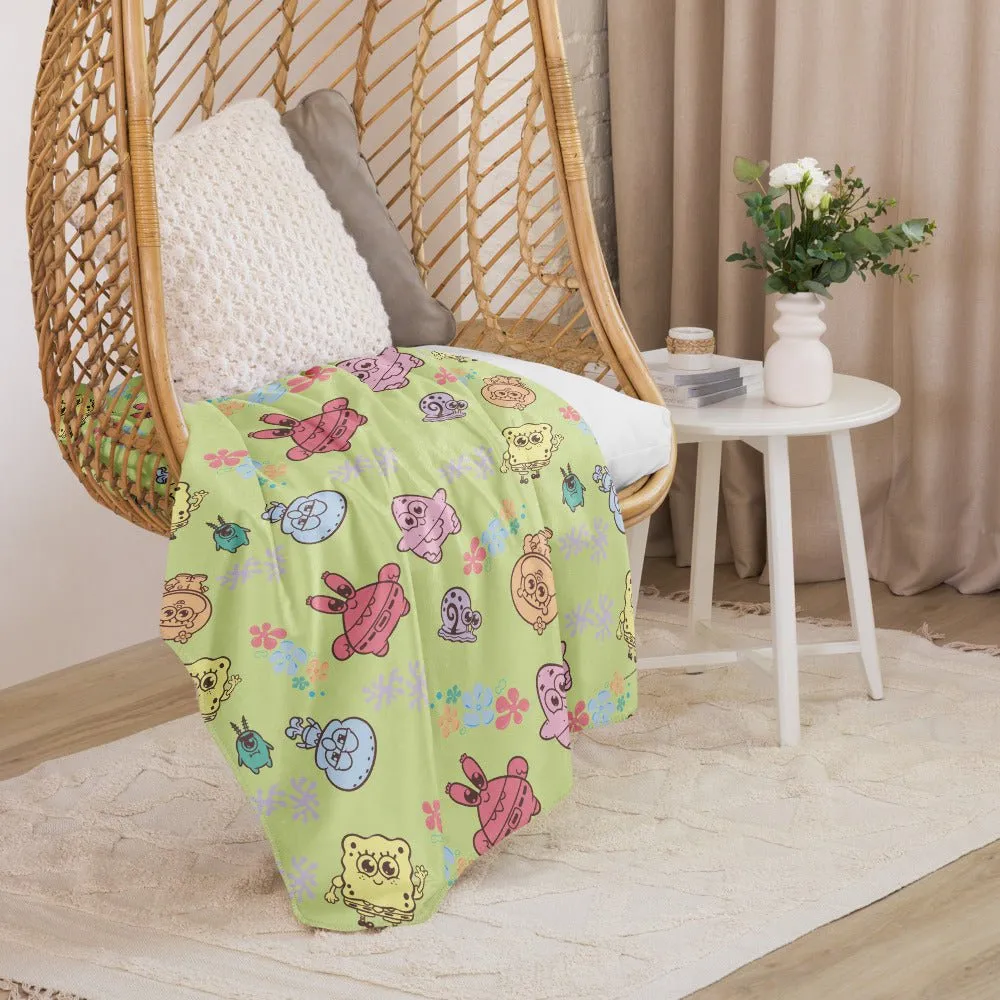 SpongeBob SquarePants AdoraBob Gang Sherpa Blanket
