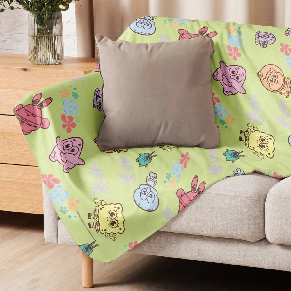 SpongeBob SquarePants AdoraBob Gang Sherpa Blanket